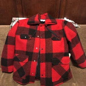 Johnson woolen mills, Mackinaw coat.  Ex cond, worn 3 x.  Smoke, pet free home